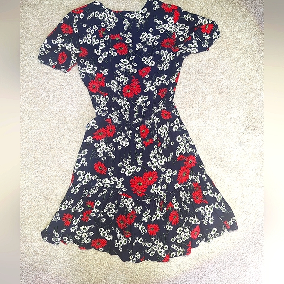 Madewell Mini Dress / Ruffled Floral Dress - Picture 2 of 9